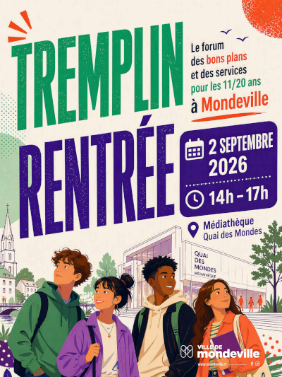Tremplin rentrée à la médiathèque Quai des Mondes le deux septembre deux mille vingt-six de quatorze heure à dix-sept heure