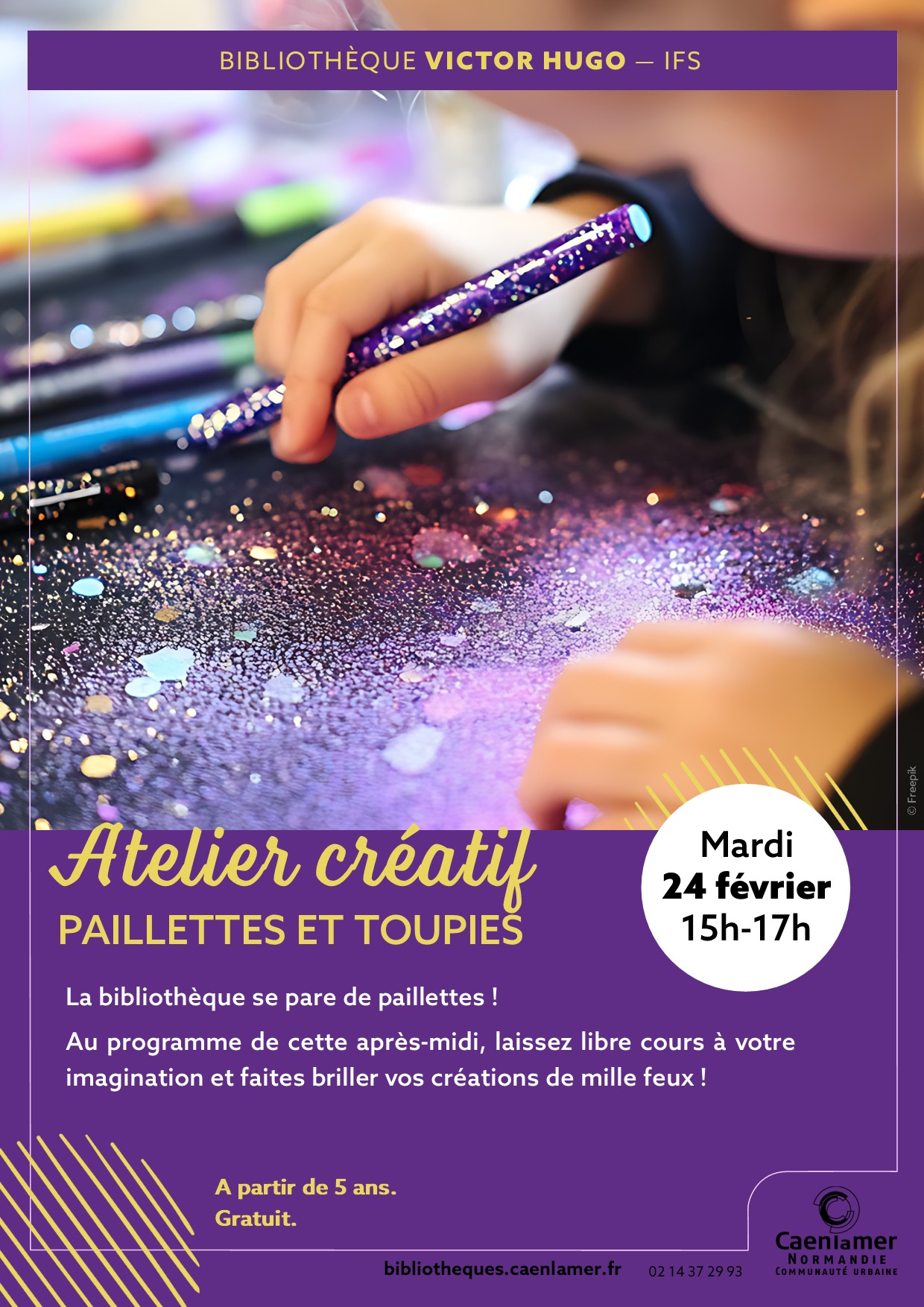 Atelier paillettes 24/02