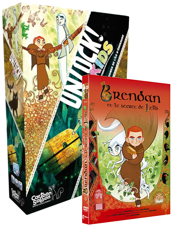 Pack : Le film Brendan et le secret de Kells + Unlock ! Kids | Moore, Tomm (1977-....). Auteur