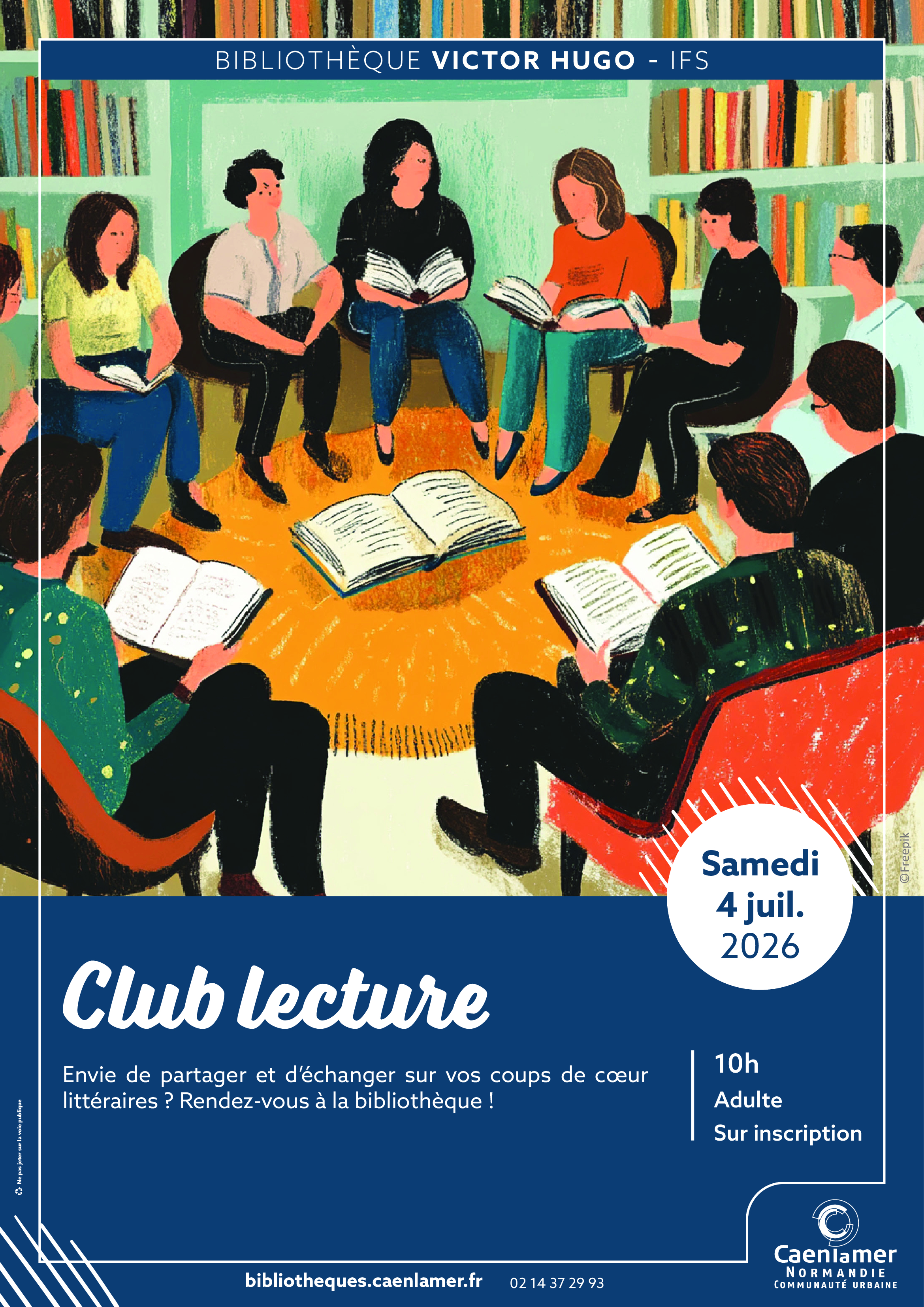 club lecture 4 juillet 2026 10h