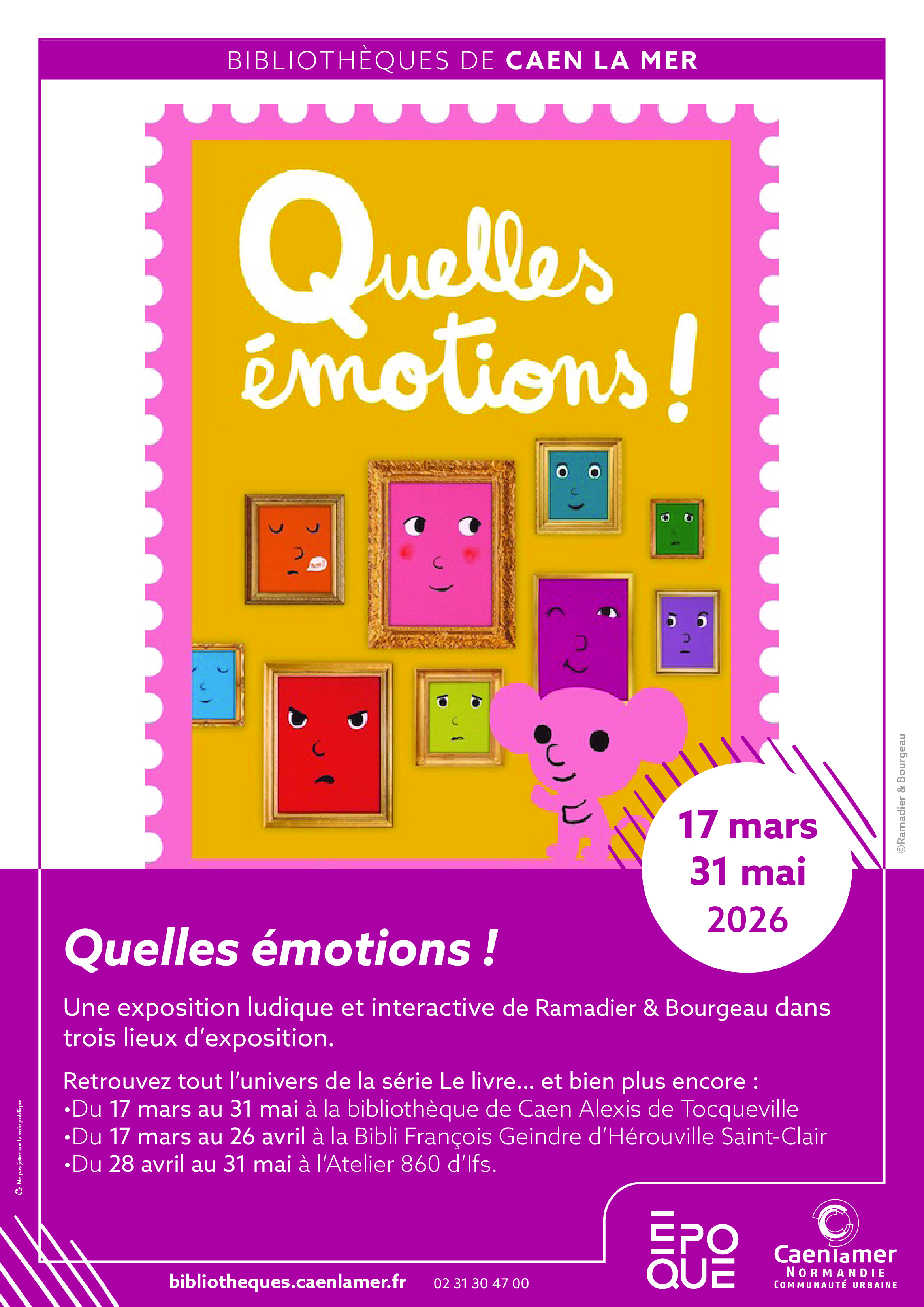 Exposition ludique et interactive de Ramadier et Bourgeau "Quelles émotions ! " 