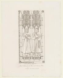 Tombe d'Aléxandre de Berneval et de son élève. | Langlois, Espérance (1805-1864)