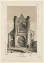 Ardaine, portail de l'abbaye | Thorigny, Félix (1823-1870)