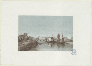 [Caen, vue de l'Orne et du port] | Bazin, A. (18..?-18..?)
