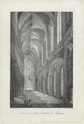 Intérieur de l'église cathédrale de Bayeux | Engelmann, Godefroy (1788-1839)