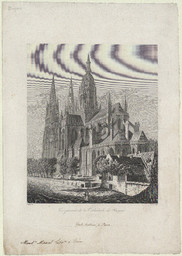 Vue générale de la cathédrale de Bayeux | Durau (18..?-18..? ; graveur)