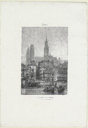 Rouen : Cathédrale Notre-Dame telle qu'elle était avant l'incendie de 1822 | Bonington, Richard Parkes (1802-1828)