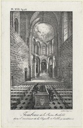 Tombeau de la Reine Mathilde dans l'intérieur de la Chapelle de l'abbaye aux Dames | Engelmann, Godefroy (1788-1839)