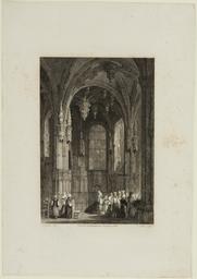 [Intérieur du chevet de l'église Saint Pierre de Caen] | Carter, James (1798-1855)