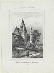 Eglise et cimetière de Vaucelles | Benard (17..-18.. ; lithographe)
