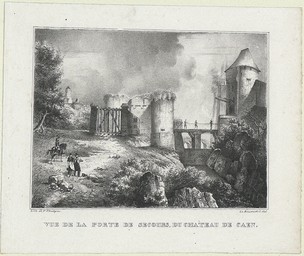 Vue de la Porte de Secours, du Château de Caen | 