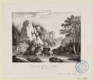 Vue de la Brèche au Diable ou mont Joly | Engelmann, Godefroy (1788-1839)