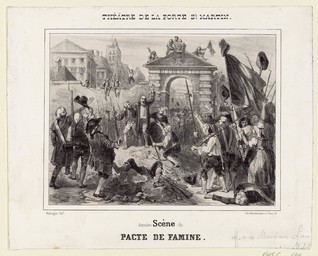 Dernière scène du pacte de famine : Théâtre de la porte St Martin | 