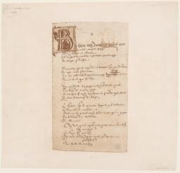 Fac-similé du manuscrit "Vau de Vire VI" | Le Houx, Jean