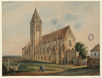 [Eglise St Gilles à Caen] | Lasne, Adolphe (18..-18..)