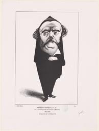 Portrait de Jules Barbey d'Aurevilly dans "La vie populaire", n°35 - 29 avril 1888 | Thiriat, Henri (18..-19..)