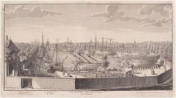 Vue du Bassin et Parc de la Marine du Havre | Milcent, Philippe Nicolas (17..-18..)