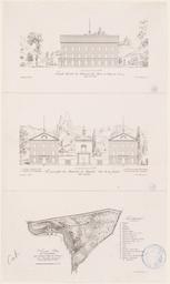 Vues des bâtiments des Bains de Bagnoles et plan de Bagnoles | Thierry, Jacques-Etienne (1750-1832)
