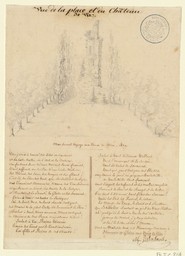 Vue de la place et du château de Vire | Delalande, Alphonse (18..-18..)