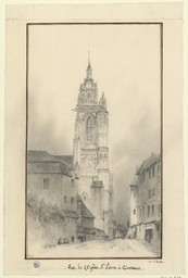 Vue de l'Eglise St Pierre à Coutances | Petit, S.L. (18..-18..)