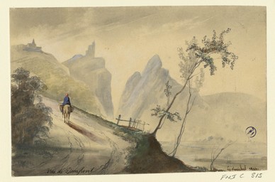 Vue de Domfront | Lenourrichel, Constant-Edouard (1803-1869)