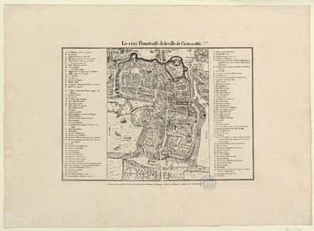 Le vray pourtraict de la ville de Caen en 1585 [1560] | Belleforest, François de (1530-1583)