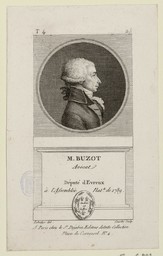 M. Buzot, avocat, député d'Évreux à l'Assemblée nat[iona]le de 1789 | Courbe, Wilbrode Nicolas Magloire (17..-18..)