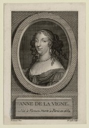 Anne de La Vigne : née à Vermon [sic], Morte à Paris en 1684 | Ferdinand (16..-16..)