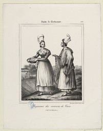 Paysannes des environs de Caen, département du Calvaods | Charpentier, Pierre Henri (1788-1854)