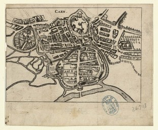 Caen [plan] | Gomboust, Jacques (1616-1664?)