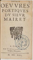 Autres oeuvres poétiques | Mairet, Jean (1604-1686)
