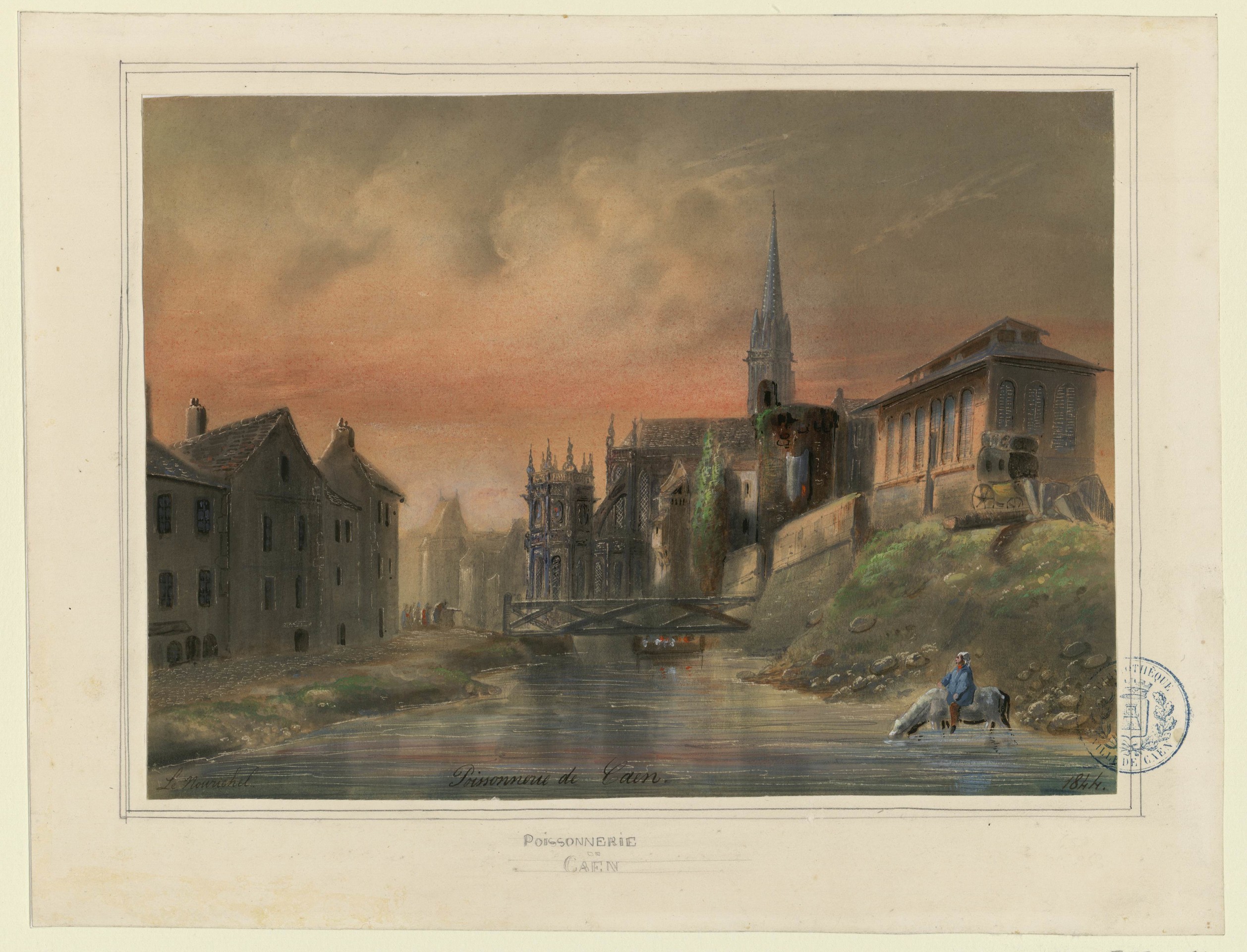 Poissonnerie de Caen / Lenourrichel, 1844 - FNI C 663